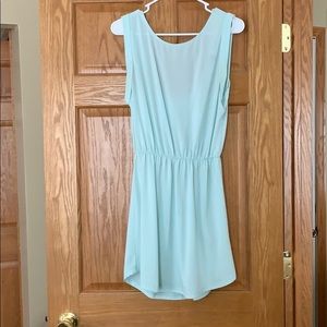 Aqua blue dress
